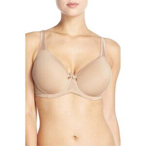 🆕WACOAL Retro Chic Full Underwire Spacer Bra 36DDD Beige #853186
